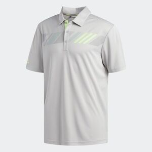 Like New: Adidas Men’s Golf Polo, green and grey, Size XL